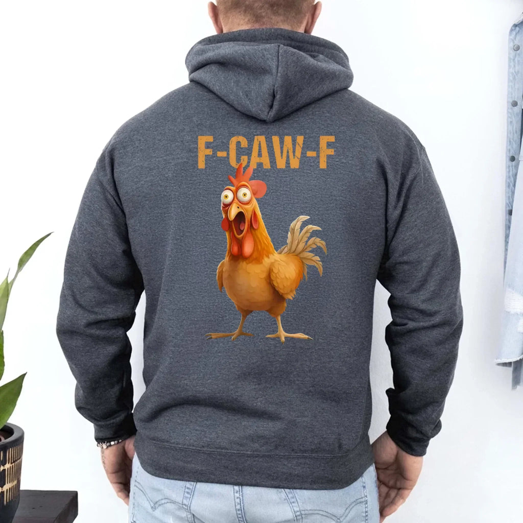 Funny F-Caw-F Rooster Hoodie by Adorb Custom Tees
