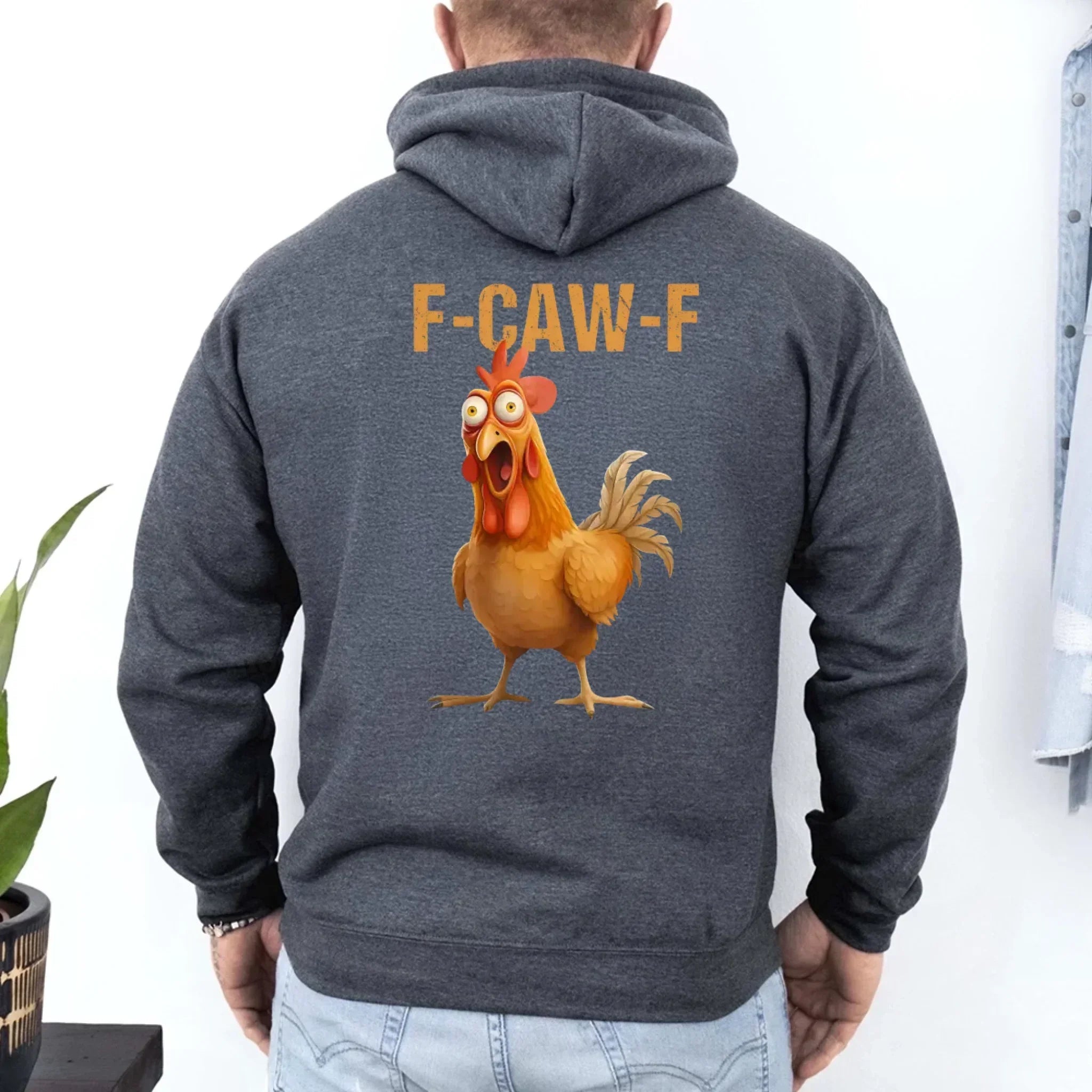 Funny F-Caw-F Rooster Hoodie by Adorb Custom Tees