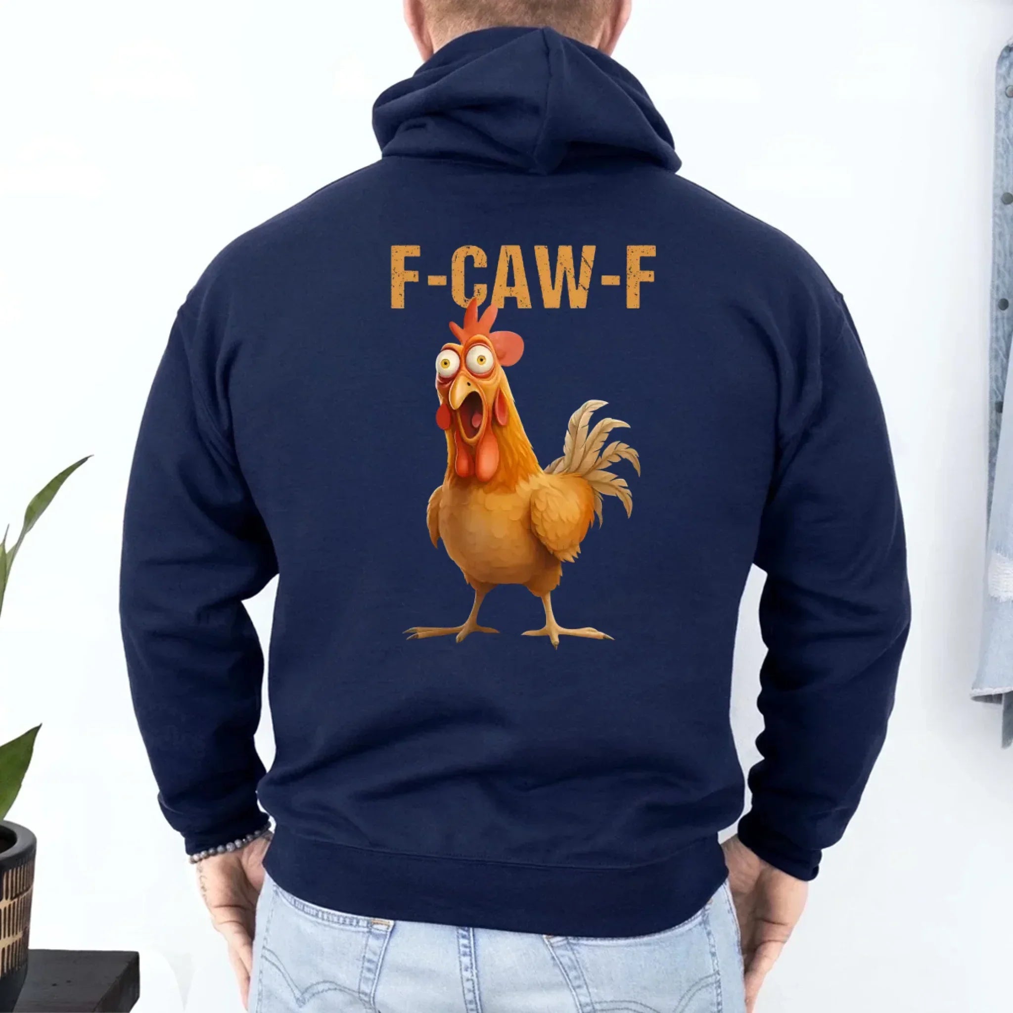 Funny F-Caw-F Rooster Hoodie by Adorb Custom Tees