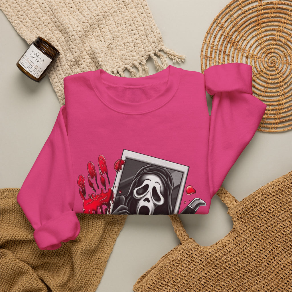 Scream Movie Valentine's Crewneck Sweatshirt by Printify