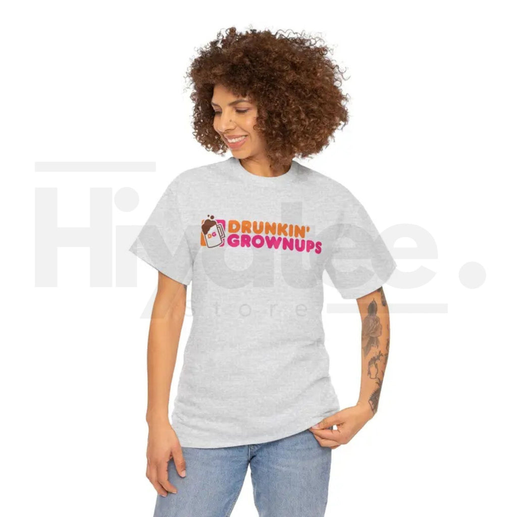 "Drunkin’ Grownups" Viral Funny T-Shirt – Adult Humor Drinking & Party Tee by Hiyatee