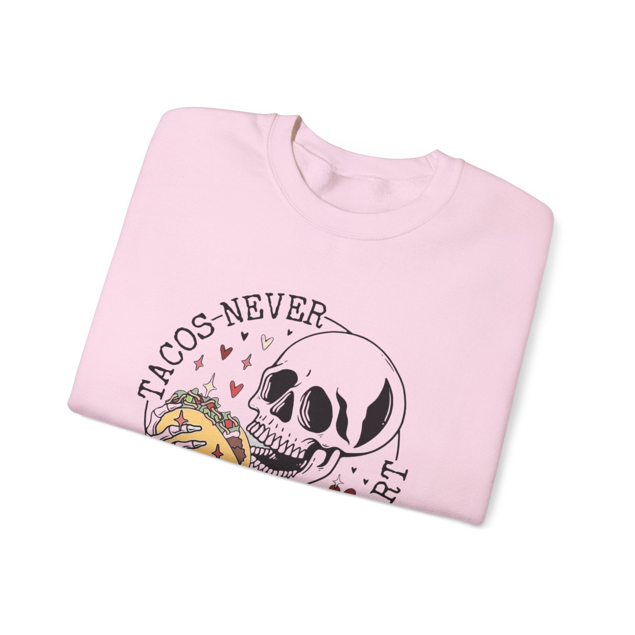 Valentine Tacos Sweatshirt, Funny Taco Lover Gift by Printify