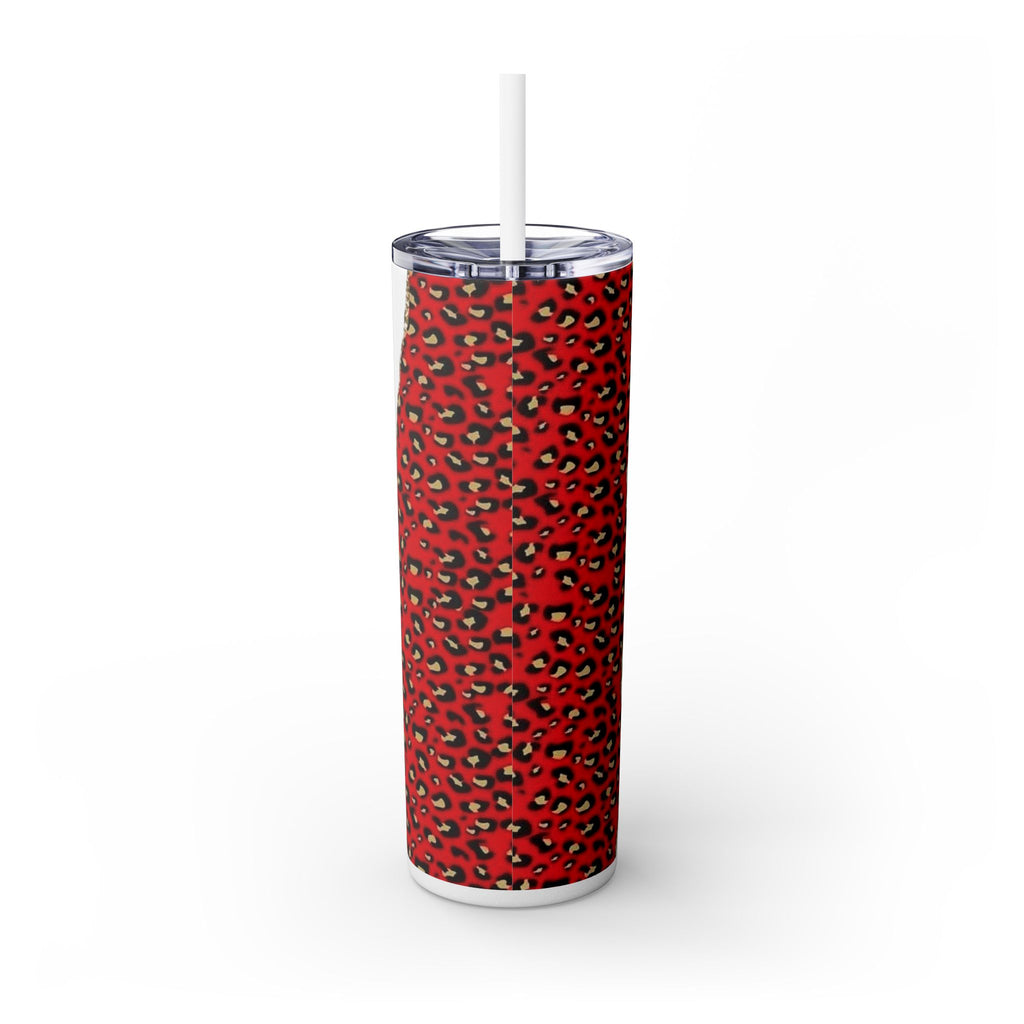 Love love Skinny Tumbler with Straw, 20oz by Printify