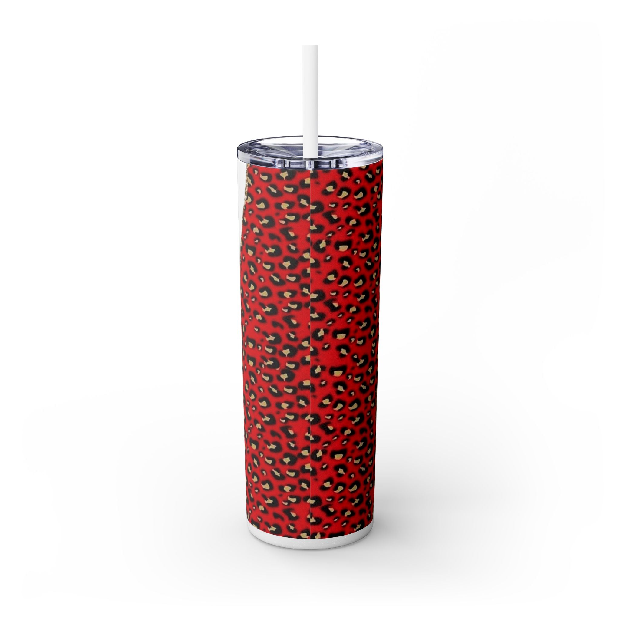 Love love Skinny Tumbler with Straw, 20oz by Printify