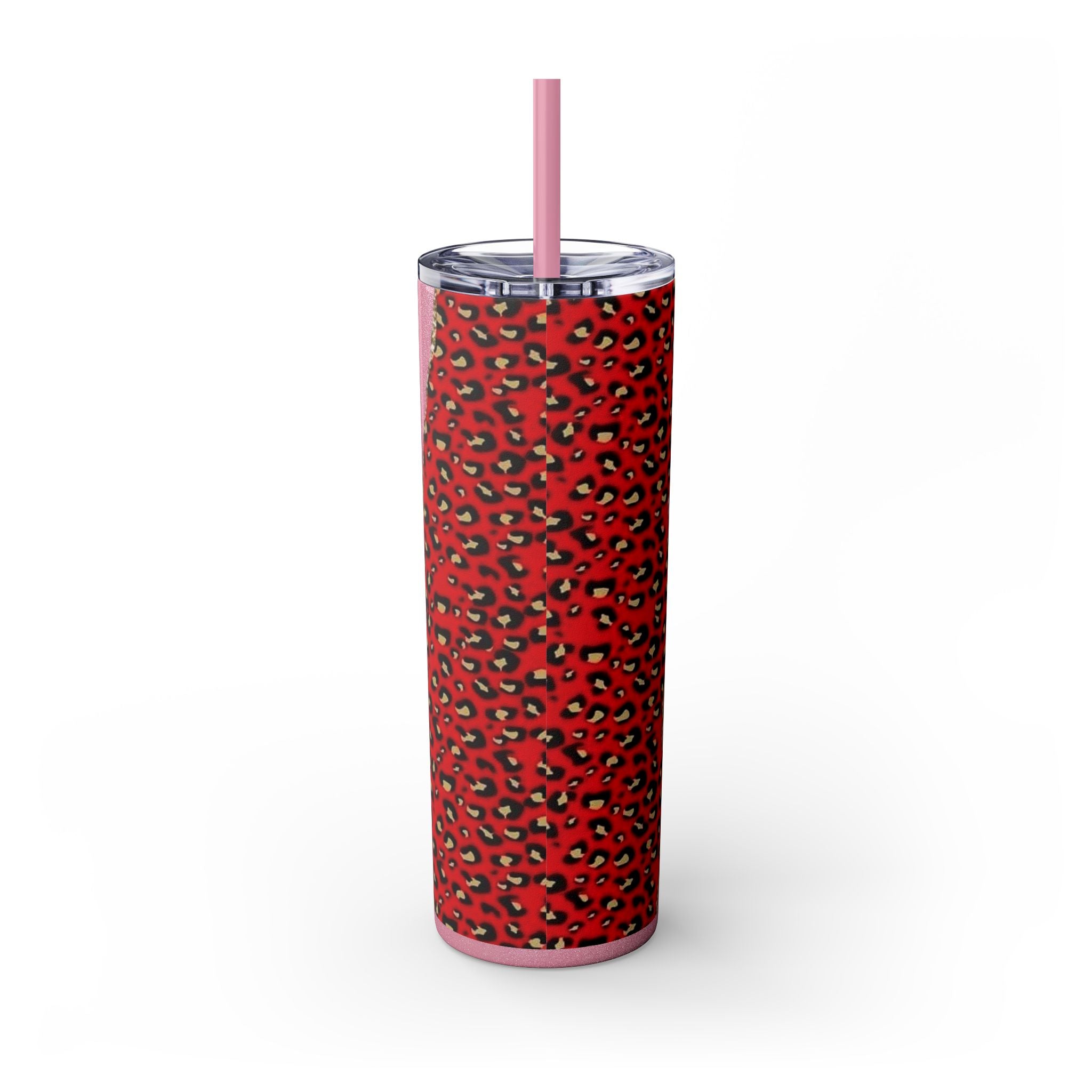 Love love Skinny Tumbler with Straw, 20oz by Printify