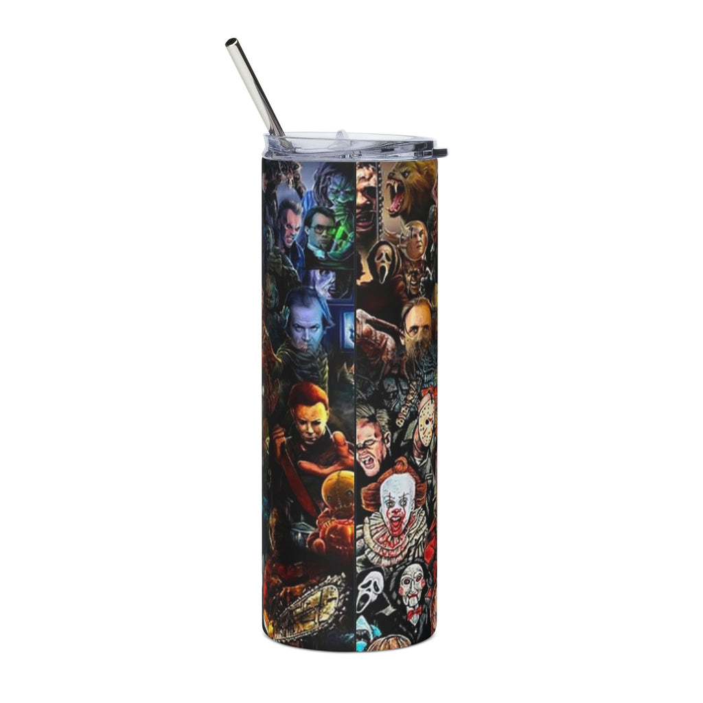 Horror-Themed Tumbler, 20oz - Perfect for Movie Lovers, Halloween, Parties, Collectors, Gifts by Printify