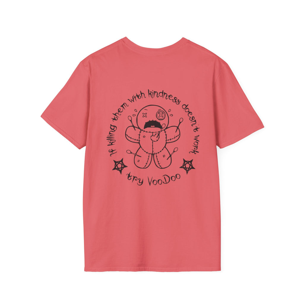 Minimal Angel Bear Chest Pocket T-Shirt by Printify