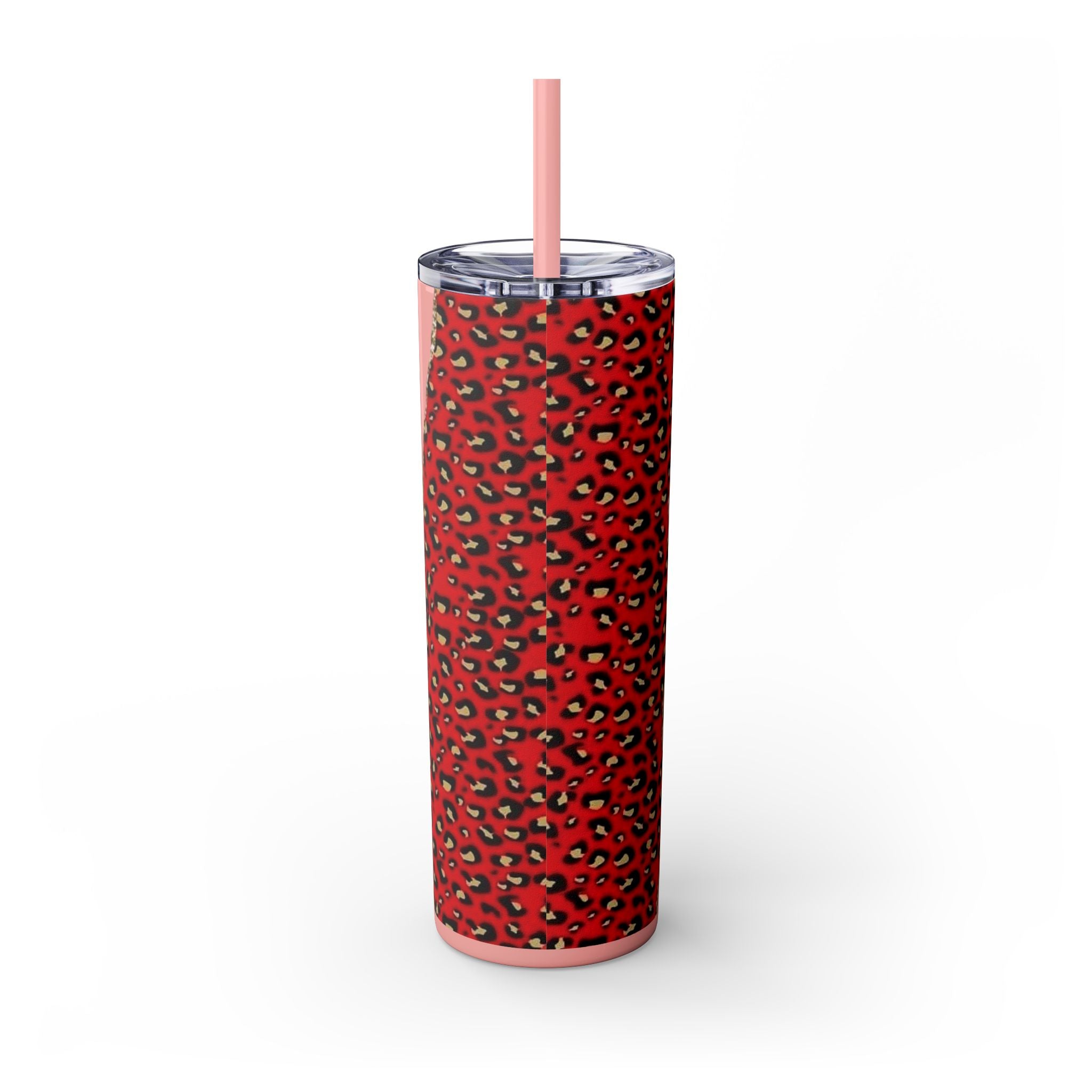 Love love Skinny Tumbler with Straw, 20oz by Printify
