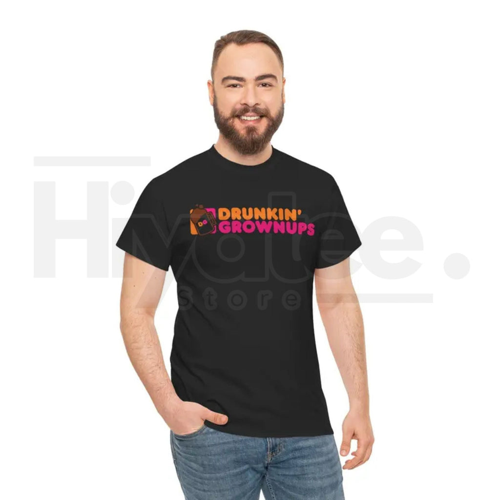 "Drunkin’ Grownups" Viral Funny T-Shirt – Adult Humor Drinking & Party Tee by Hiyatee