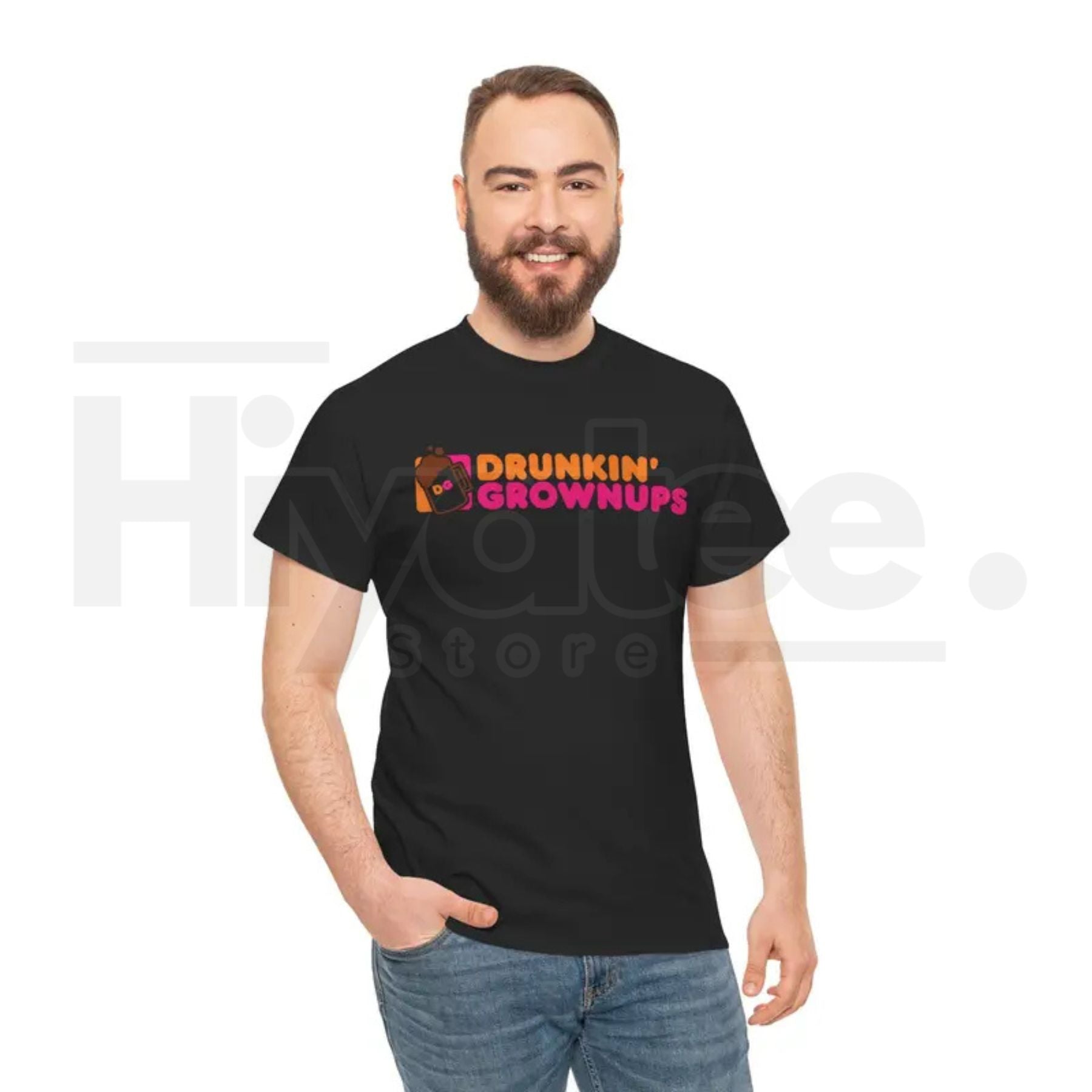 "Drunkin’ Grownups" Viral Funny T-Shirt – Adult Humor Drinking & Party Tee by Hiyatee