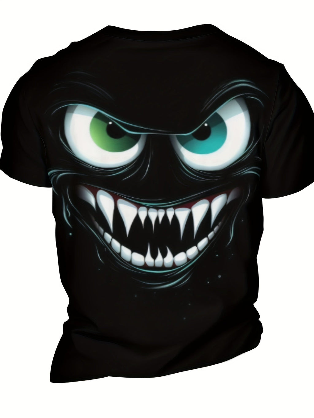 3D Evil Smile Shirt for Men – Streetwear Graphic Short Sleeve Tee by FitiqueFit
