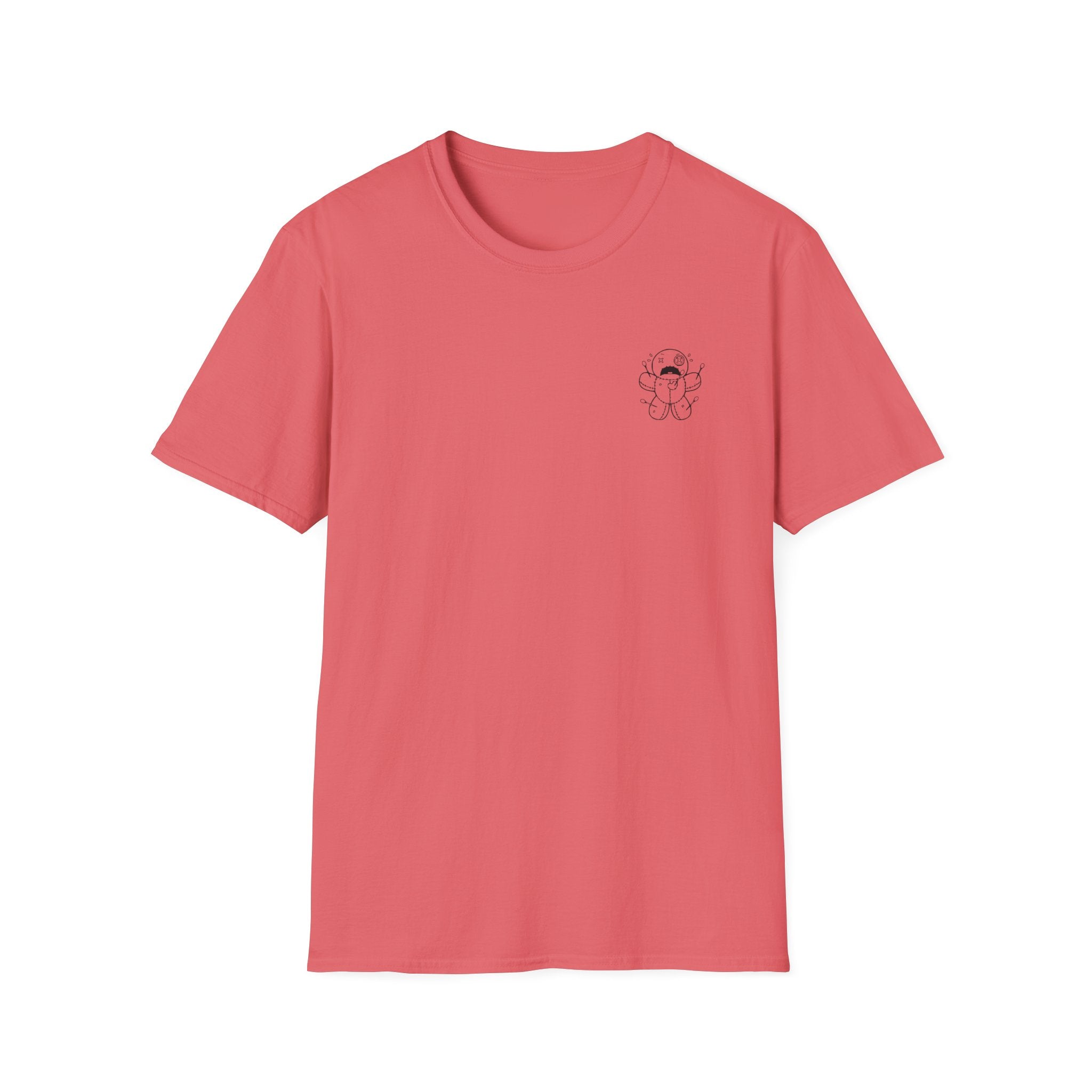 Minimal Angel Bear Chest Pocket T-Shirt by Printify