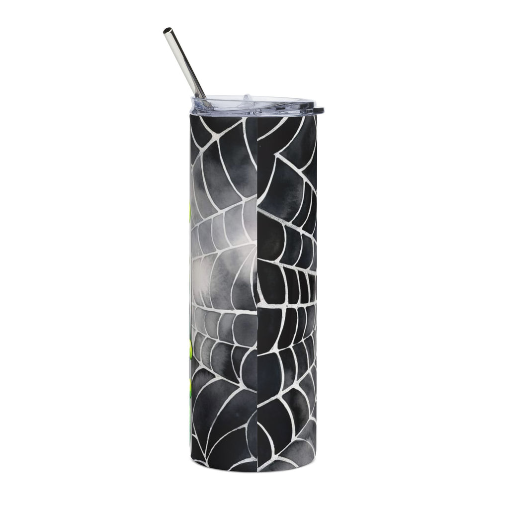 Witchy Skeleton 20oz Stainless Tumbler — 'The Shit Stirred' Halloween Travel Cup by Printify