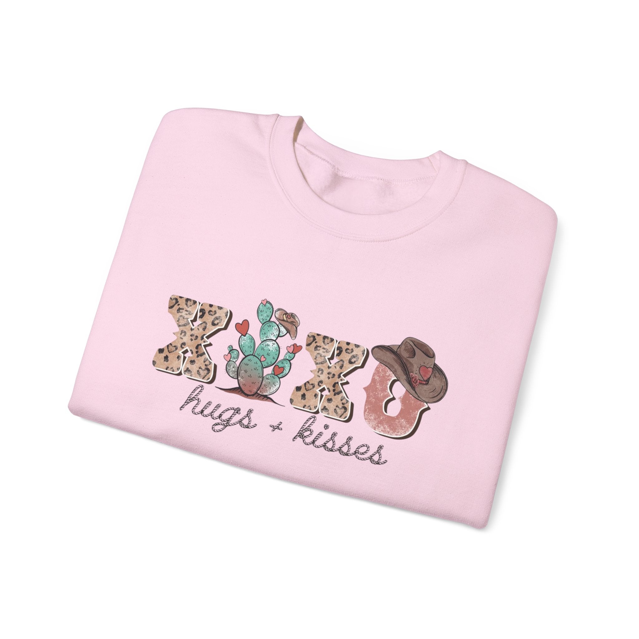 Cactus XOXO Valentine Sweatshirt by Printify