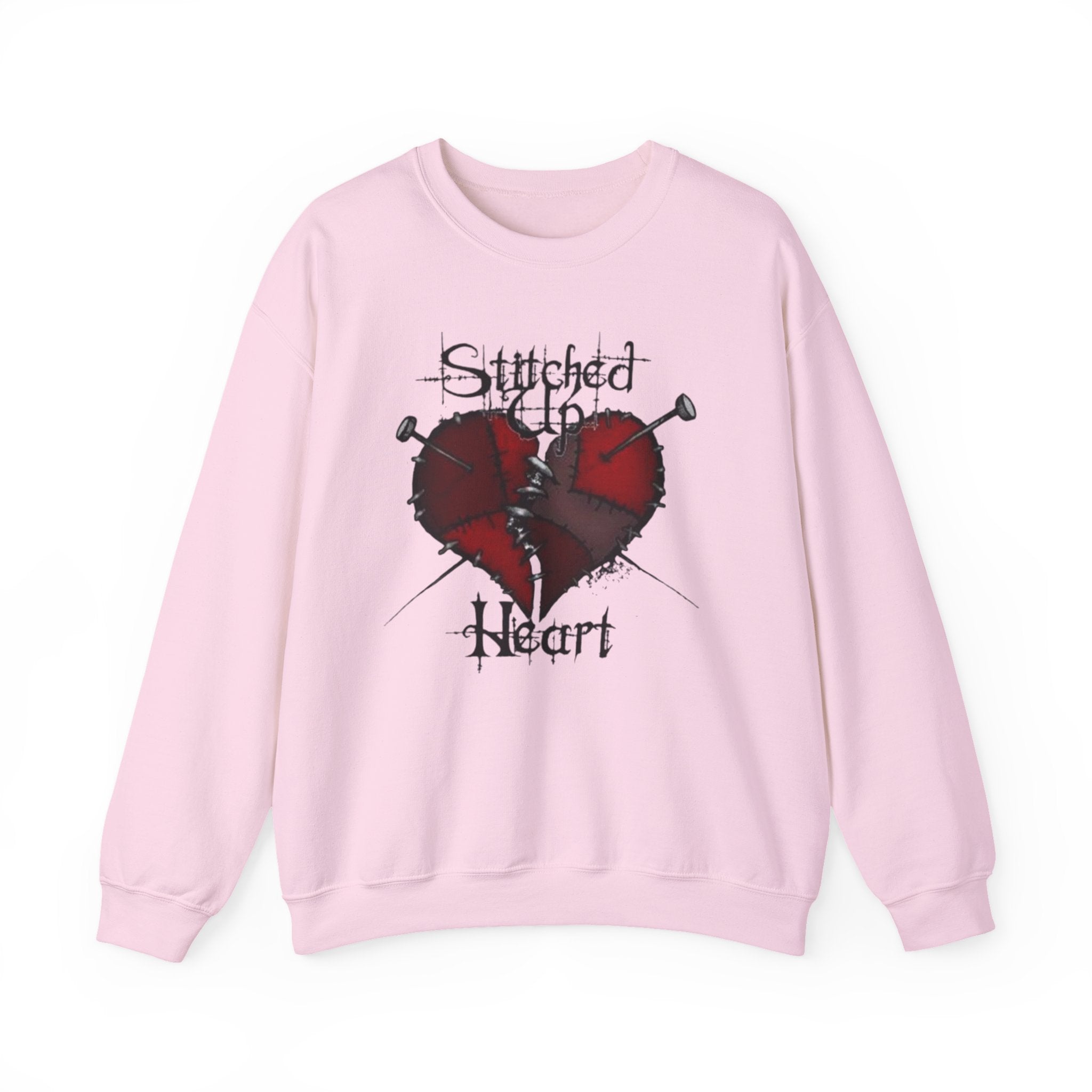 Stitched up heart Crewneck Sweatshirt by Printify