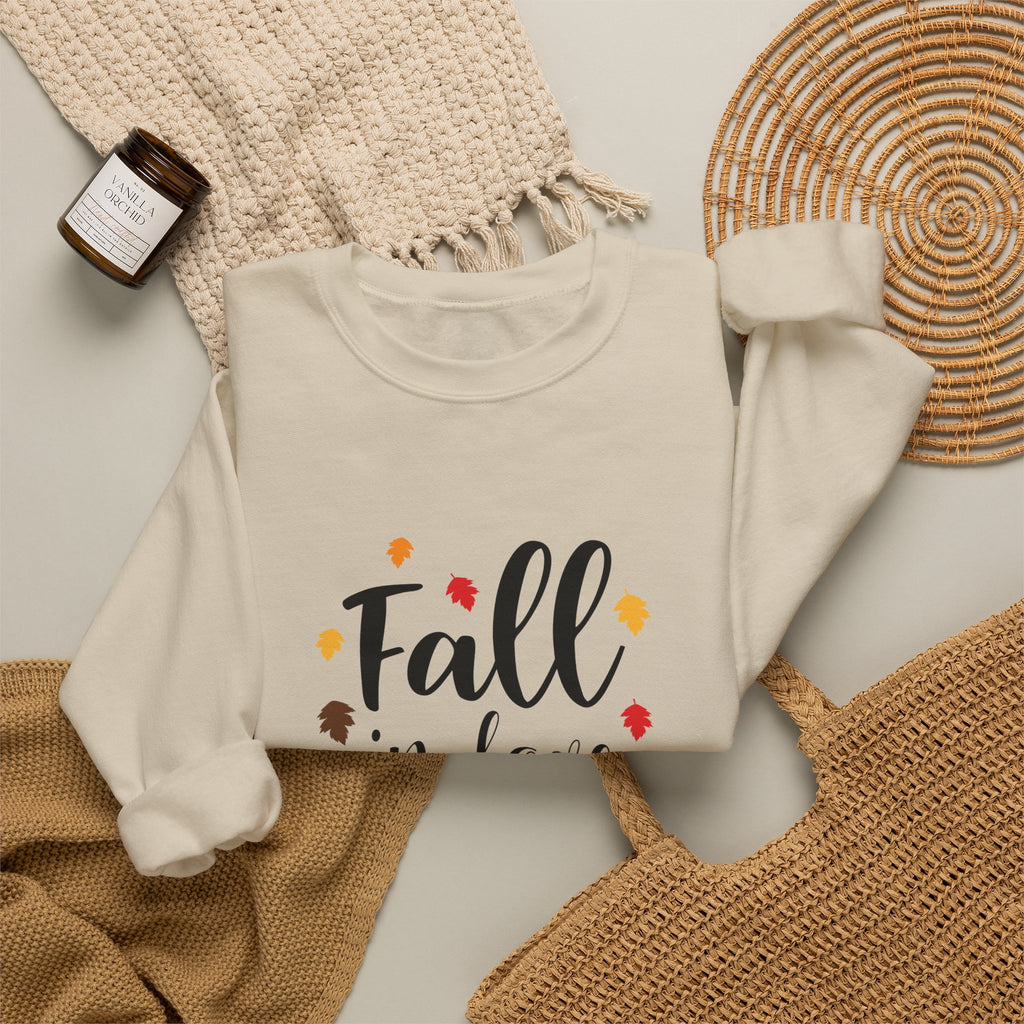 Just a Girl Who Loves Fall Crewneck Sweatshirt – Cozy Autumn Pullover by Printify