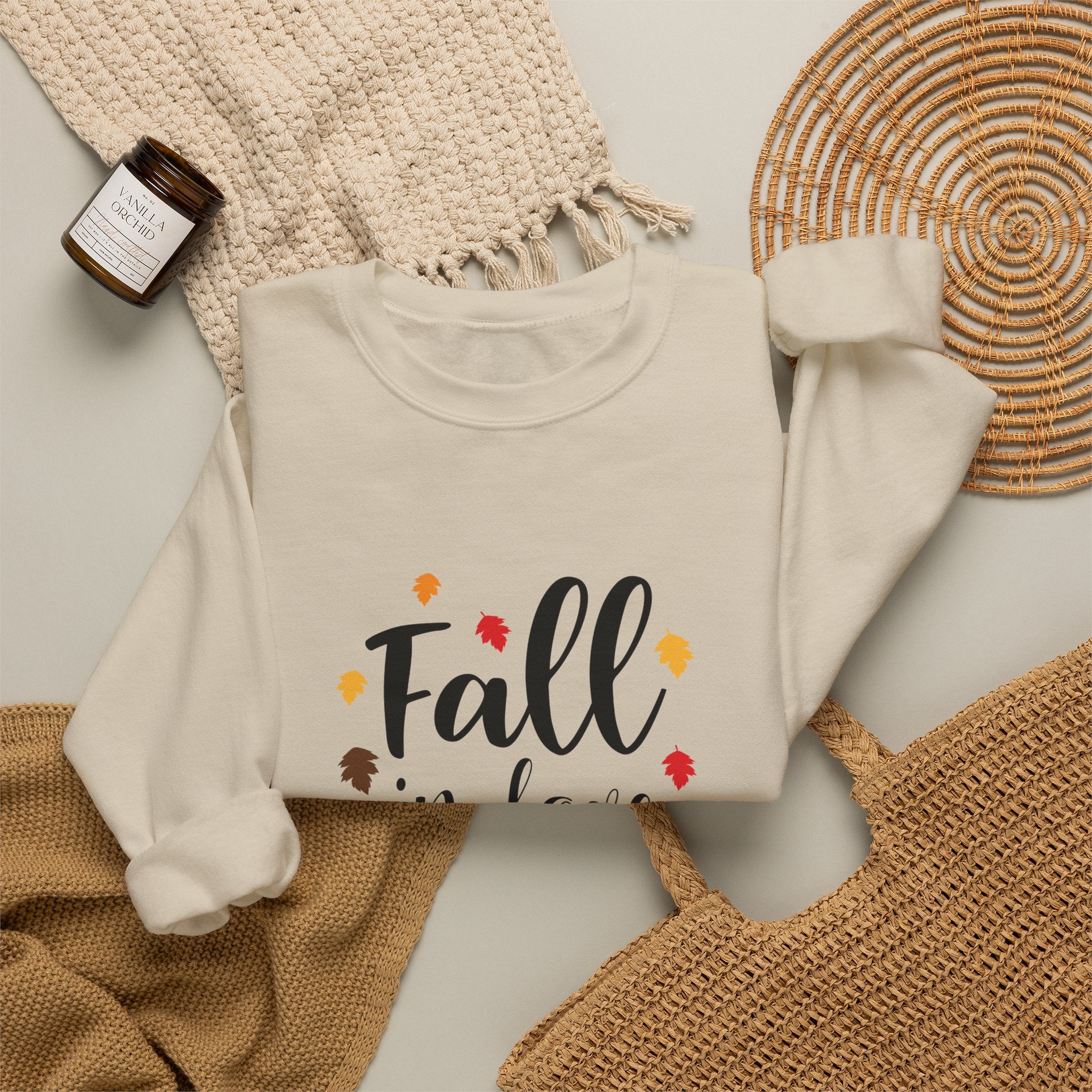 Just a Girl Who Loves Fall Crewneck Sweatshirt – Cozy Autumn Pullover by Printify