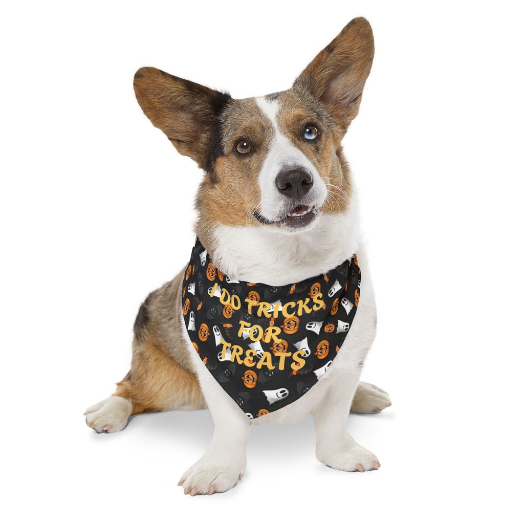 Halloween Pet Bandana Collar – “Do Tricks for Treats” Dog & Cat Accessory by Printify