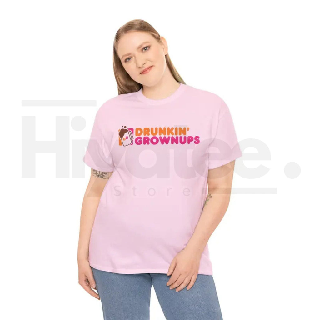 "Drunkin’ Grownups" Viral Funny T-Shirt – Adult Humor Drinking & Party Tee by Hiyatee
