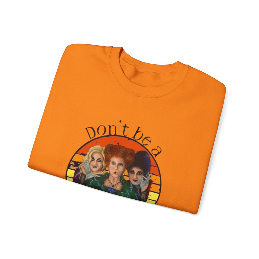 Don't Be a Salty Witch Sweatshirt, Unisex Crewneck for Halloween, Cozy Fall Apparel, Witchy Gift, Spooky Season Fashion by Printify