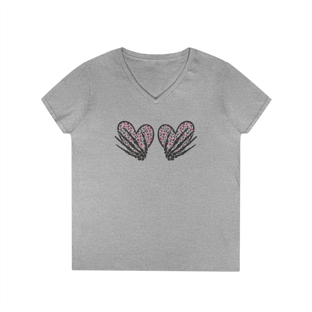 Valentine's Day Ladies' V-Neck T-Shirt by Printify