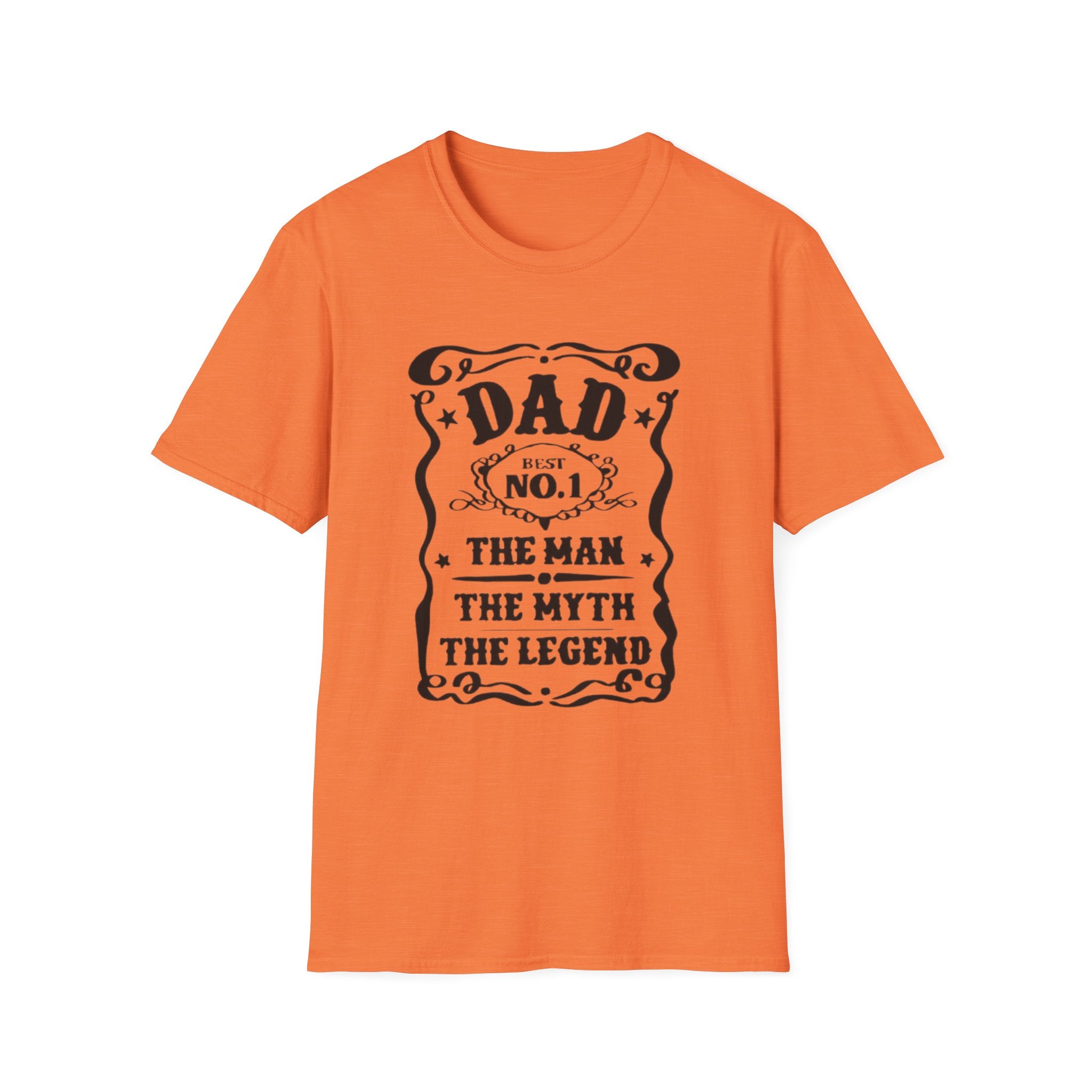 Dad No.1 T-Shirt — "The Man, The Myth, The Legend" Vintage Father's Day Tee by Printify