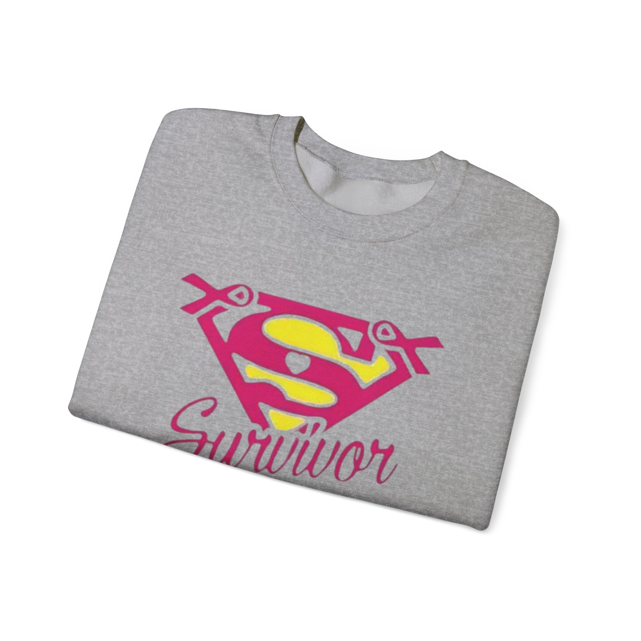 Super Survivor Crewneck Sweatshirt for Strong Individuals by Printify