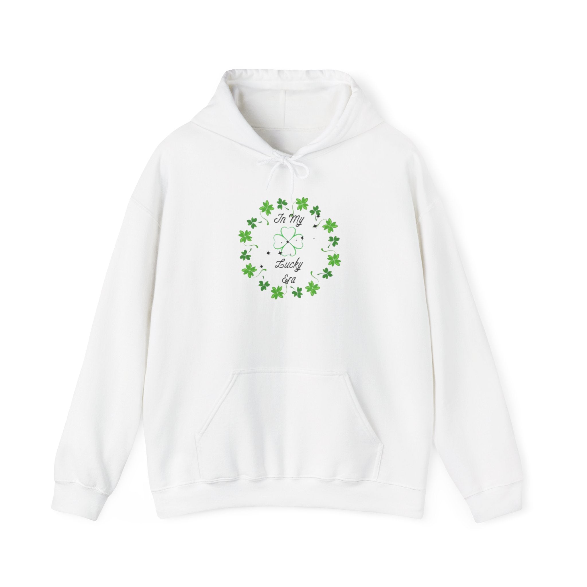 Lucky Today Hoodie — Shamrock Heart St. Patrick’s Day Sweatshirt by Printify