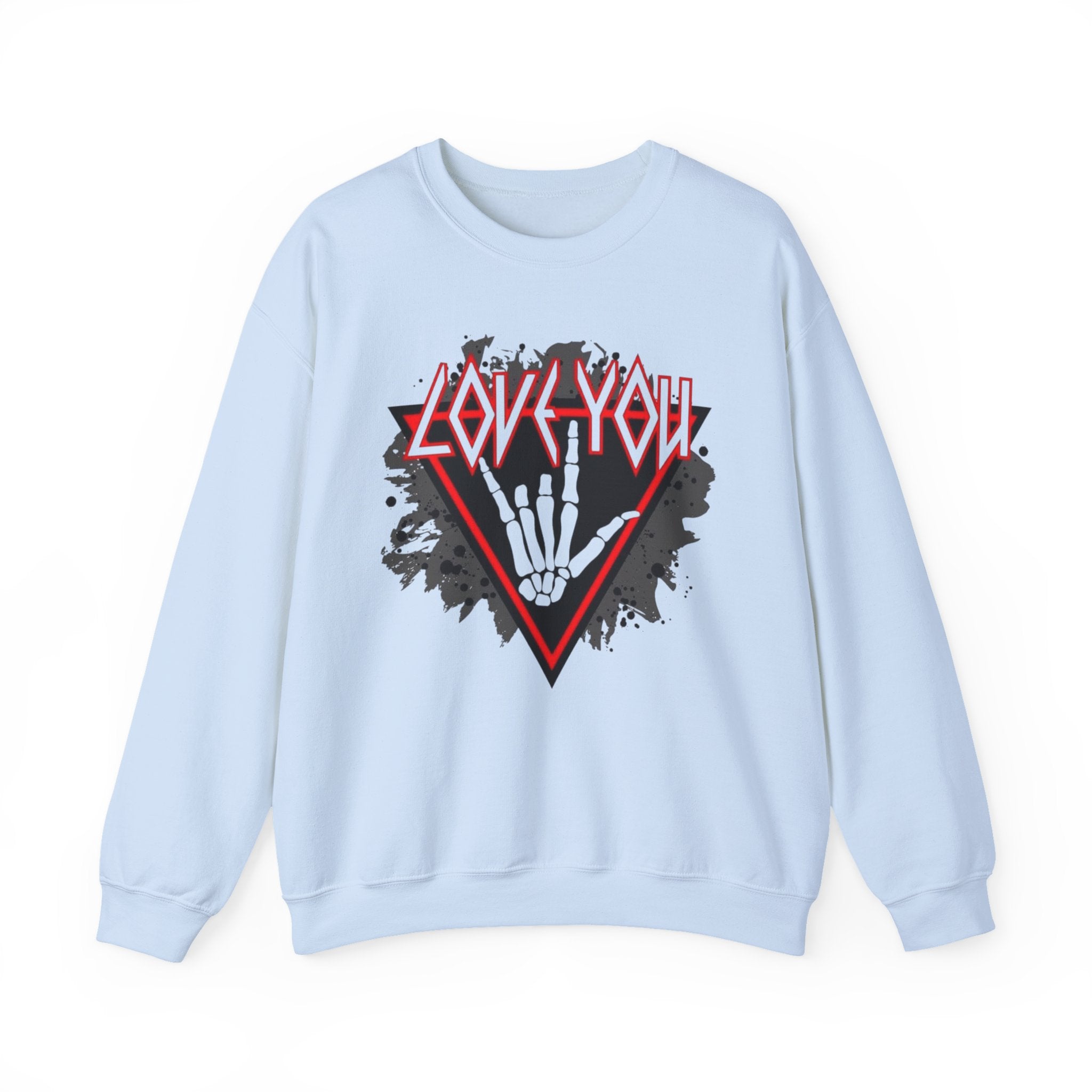 Rock Love You Sweatshirt, Music Love Sweatshirt, Rock Music Sweater, Gift for Music Lovers by Printify