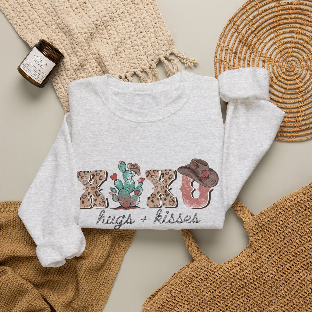 Cactus XOXO Valentine Sweatshirt by Printify