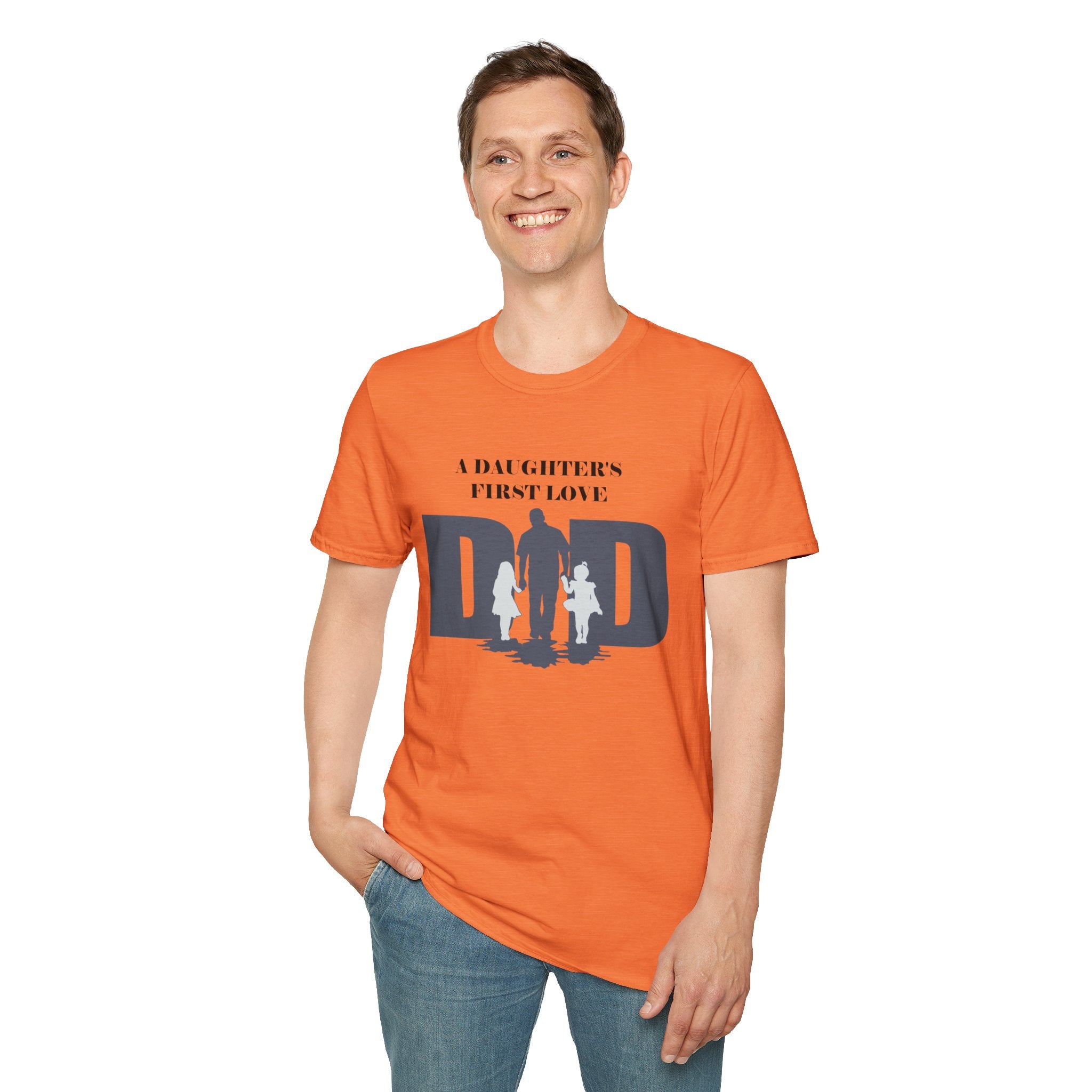 DAD "A Daughter's First Love" T-Shirt by Printify
