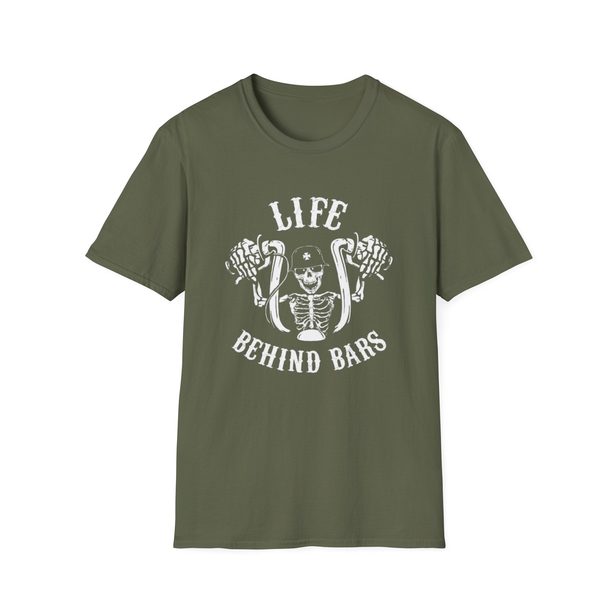 Life Behind Bars T-Shirt — Graphic Tee by Printify