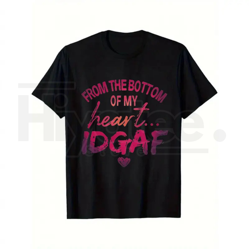 "From My Heart Don't Care" – Women's Plus Size Oversized Pink & Purple Top by Hiyatee