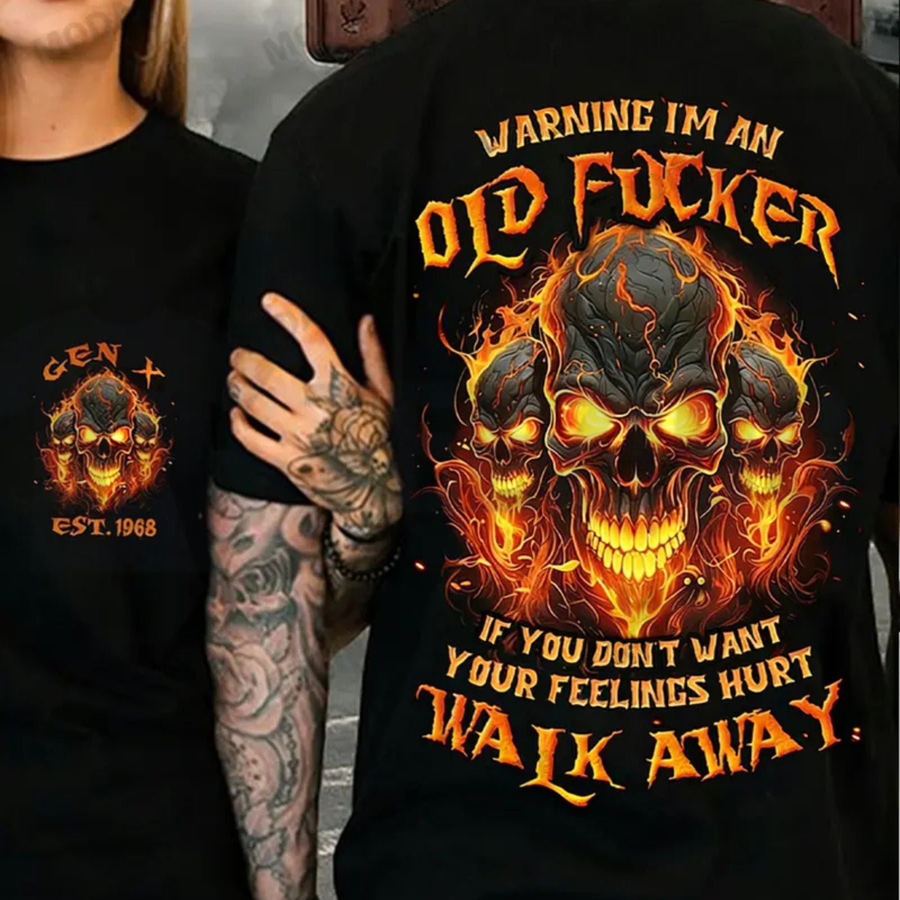 Gen X Warning Skull T-Shirt – Chaosmoda Custom Year by Teezioo