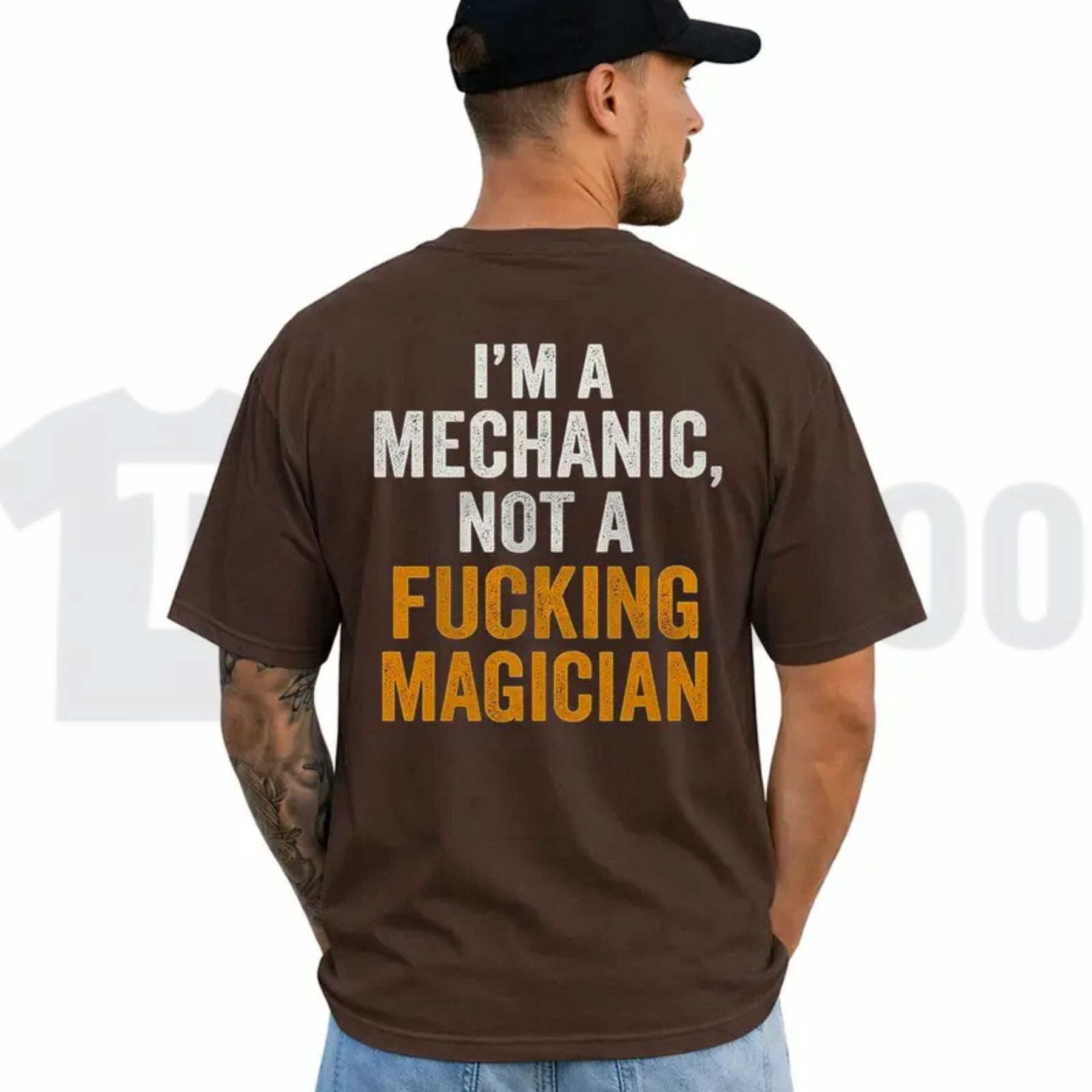 Im A Mechanic Not A Magician Tee – Funny Auto Garage Repair Warning Graphic Shirt by Teezioo