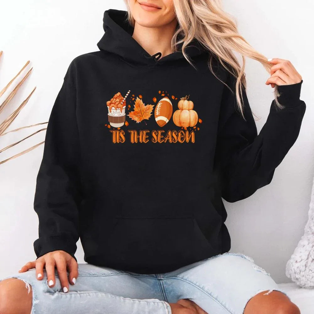 Tis The Season Fall Vibes Hoodie by Adorb Custom Tees