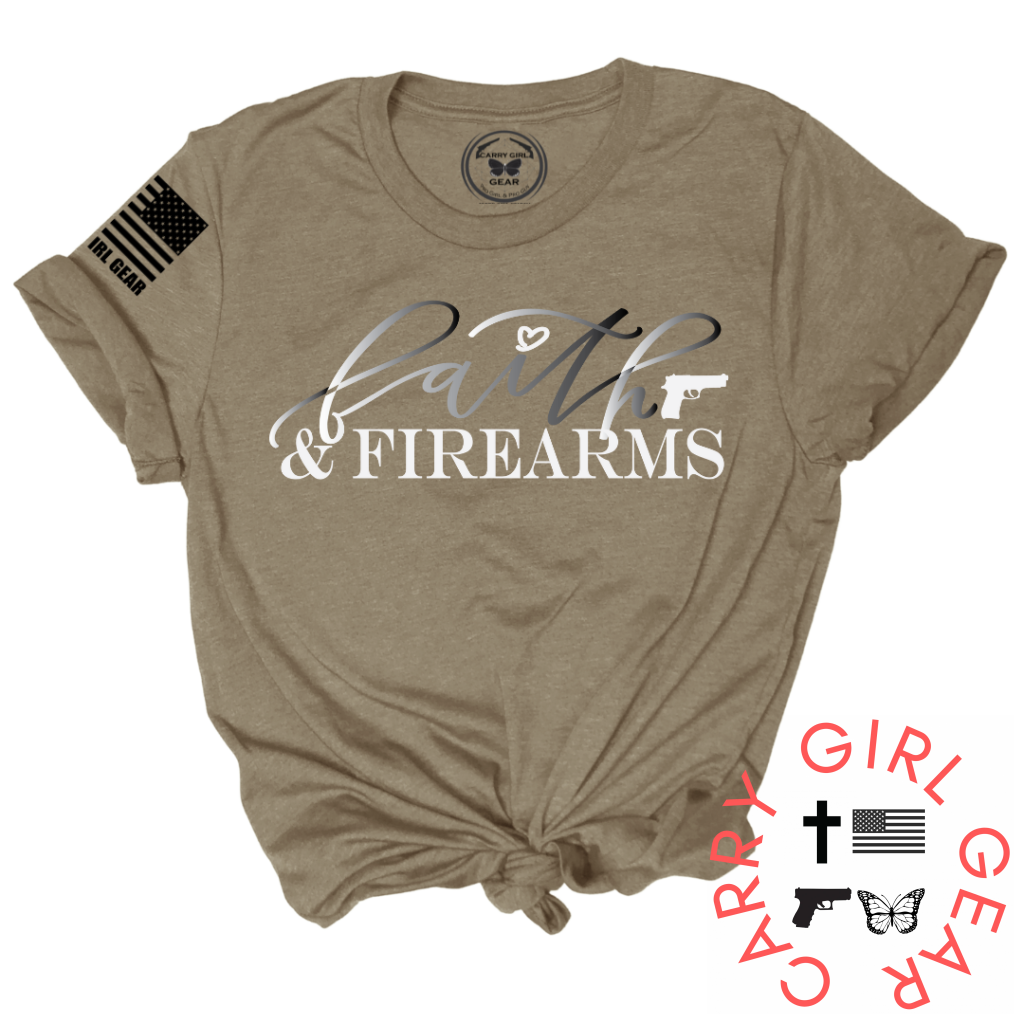 FAITH & FIREARMS Tee by Carry Girl Gear